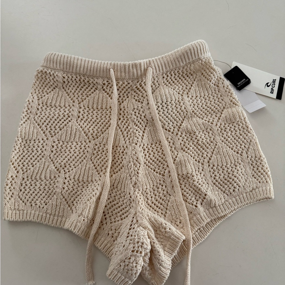 Rip Curl Natural Crochet Shorts